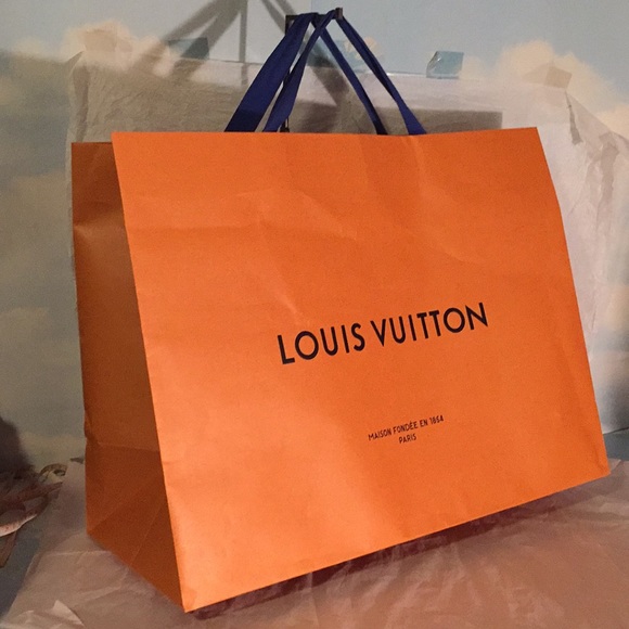 LOUIS VUITTON XLARGE ORANGE BAG - Picture 1 of 8